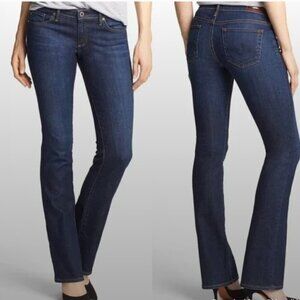 AG Adriano Goldschmied Womens The Olivia Skinny Bootcut Dark Wash Jeans-Size 29